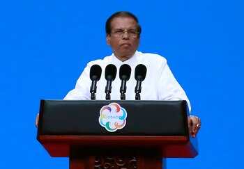 tMaithripala Sirisena, presidente de Sri