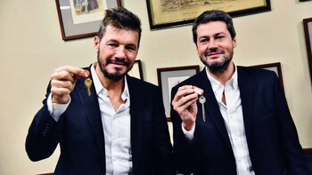 Marcelo Tinelli y Matías Lammens