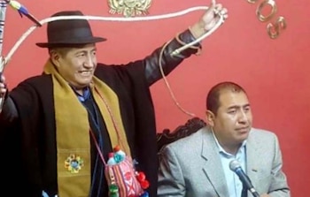 El diputado opositor Rafael Quispe