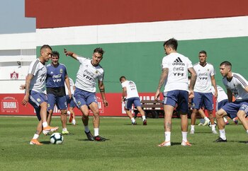 Argentina entrenó en el predio