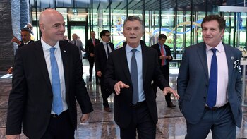 Macri fue recibido por Infantino