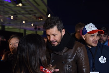 Marcelo TInelli, vicepresidente del club, estuvo presente en la gran celebración por la vuelta a Boedo. “Es una historia de desarraigo que se cierra”, dijo.