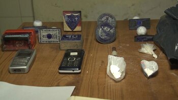 Parte de los elementos secuestrados