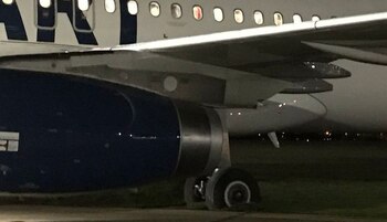 El avión se despistó cuando