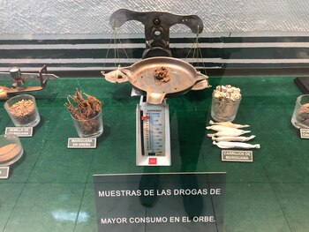 Muestra de las drogas con