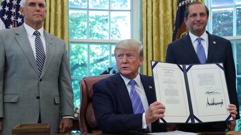 El presidente Donald Trump, en