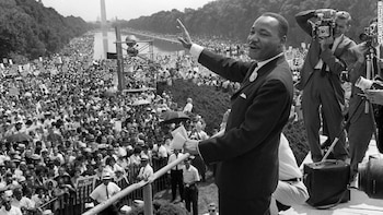 Martin Luther King durante la