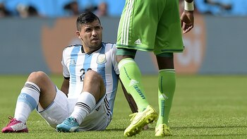 El Kun Agüero lesionado