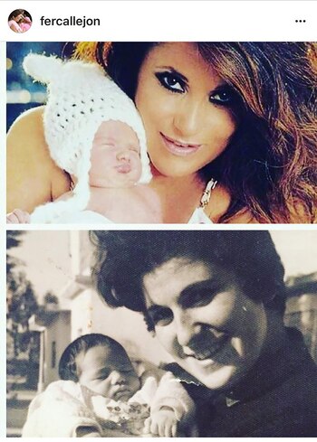 Maria Fernanda Callejón con Giovanna