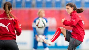Florijana Ismaili durante un entrenamiento