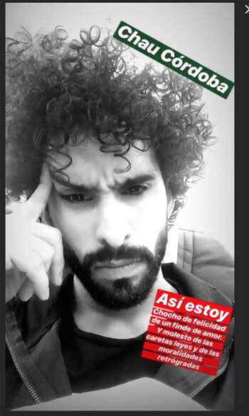 El bailarín también se expresó