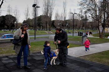 Luego del entrenamiento en la ONG