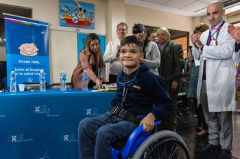 Dylan en la Fundación Garrahan