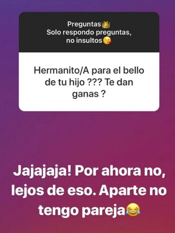 La joven se mostró entera,