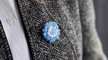 Con mostacillas y circular