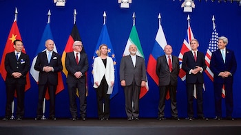 Los cancilleres del Grupo 5+1,