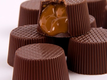 Bombones rellenos de dulce de leche