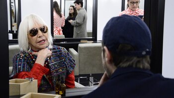 Marta Minujín junto a Leandro