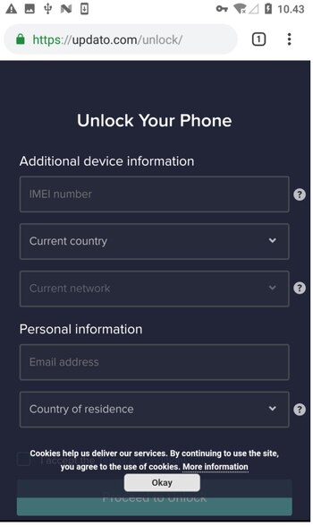 La app también ofrece desbloquear