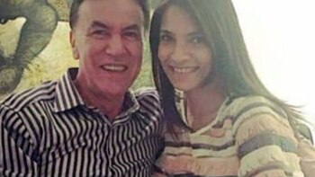 Anabel Quevedo y su pareja