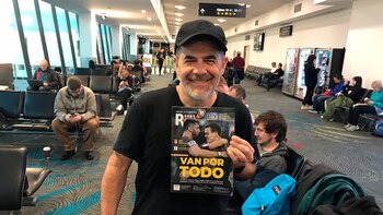 Julián Weich en su llegada