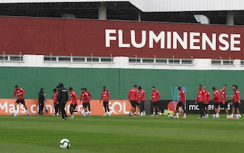 La selección de Perú no tuvo una agradable jornada de entrenamiento en el predio de Fluminense (Reuters)