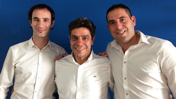 Gastón Zelerteins , Javier Neumann y Jonathan Saiegh, los socios en la startup