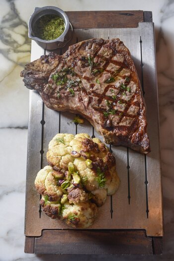 Corte de carne para compartir