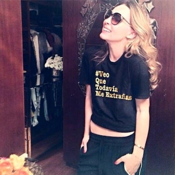 Belinda incluso dedicó una playera