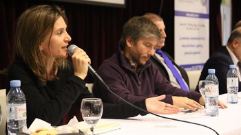 Fernanda Raverta en el debate