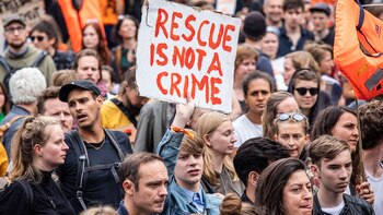 La manifestación en favor de