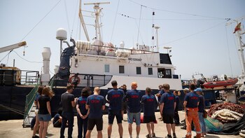 Voluntarios de ONG (Sea-eye/Social Media