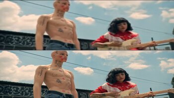 Comparación entre la imagen con