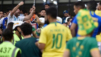 La camiseta de Brasil en una manifestación en apoyo a Jair Bolsonaro (AFP)