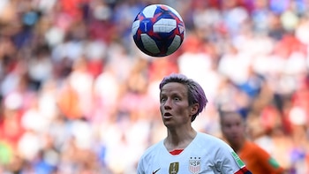 Megan Rapinoe fue una de las que alzó la voz (AFP)