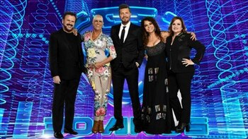 Patricia Sosa junto a sus compañeros de “Genios de la Argentina”