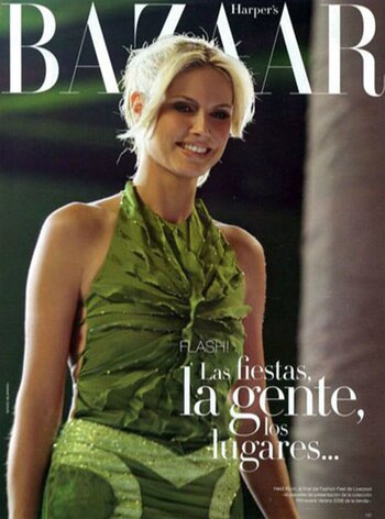 Heidi Klum, con una creación