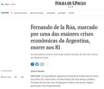 Folha de S. Paulo, de