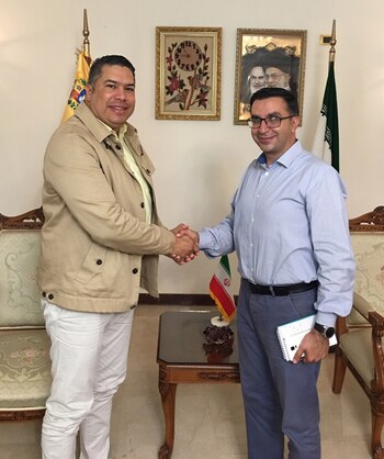 Silva, en la embajada iraní