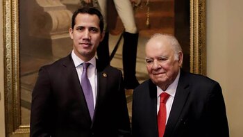 Juan Guaidó se reunió con Enrique Iglesias (@Presidencia_VE)