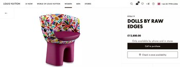 La silla reprodujo bordados creados