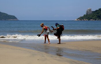 La gente siguió disfrutando del
