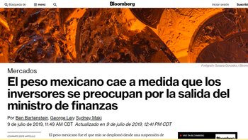 La agencia Bloomberg entrevistó a