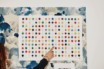 Una tabla de posibles colores