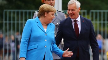 Merkel continuó con sus actividades