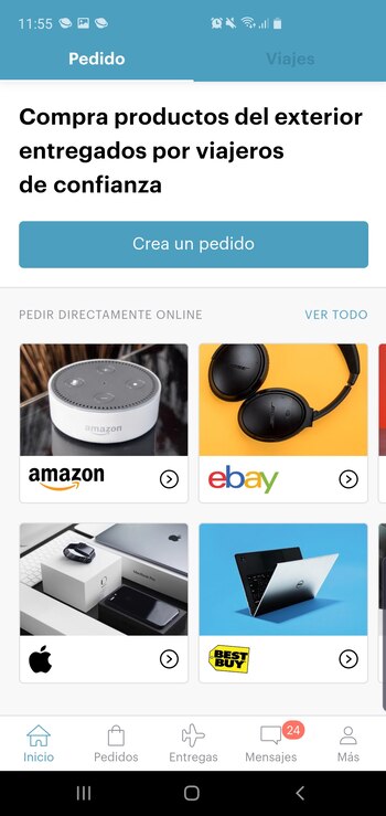 Dentro de la app seleccionar