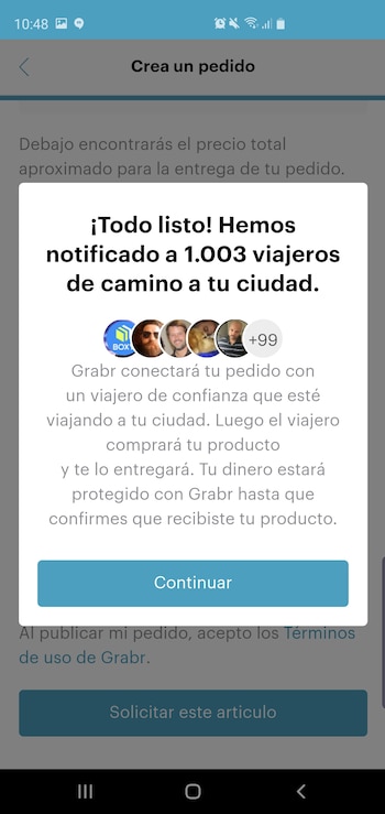 Una vez que se terminó