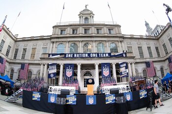 El escenario montado ante la