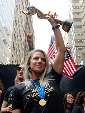 Jugadoras en los festejos (Reuters)