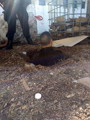 El túnel tenía 1,40 metro